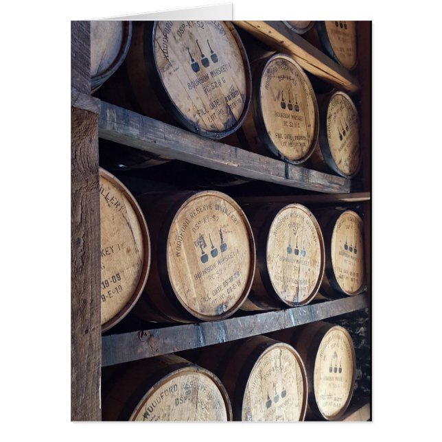 BOURBON BARRELS BIRTHDAY JUMBO GREETING Cards (Front)