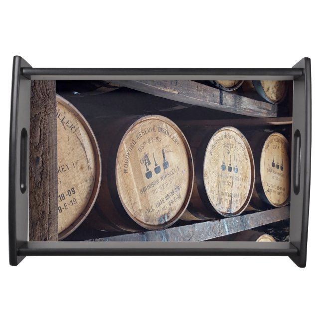 BOURBON BARRELS serving tray (Front)