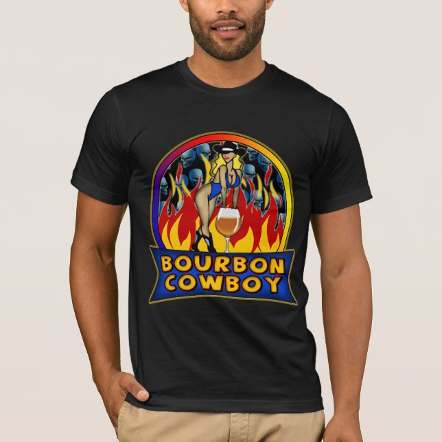 Bourbon Cowboy T-shirts Gifts (Front)