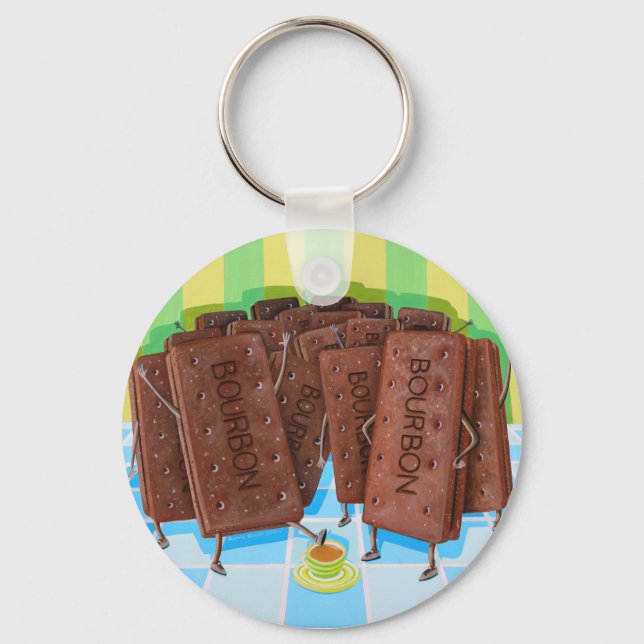 Bourbon Cream Tea Keychain (Front)