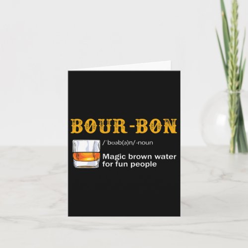 Bourbon Definition Bourbon Lover Gift  Card