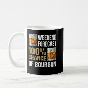 Bourbon Drinker 100 Chance of Bourbon Coffee Mug