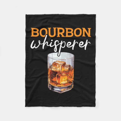 Bourbon Drinker Whiskey Lover Old Fashioned Alcoho Fleece Blanket