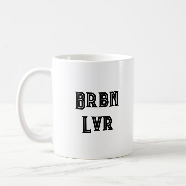 Bourbon lover funny Coffee Mug  (Left)