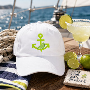 Bourbon Loves Tequila Anchor Lime Margarita Sail Hat