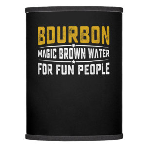 Bourbon Magic Brown Water Fun People - Whiskey Lamp Shade