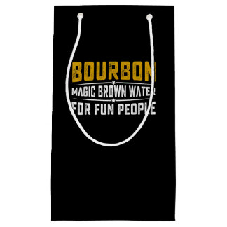 Bourbon Magic Brown Water Fun People - Whiskey Small Gift Bag