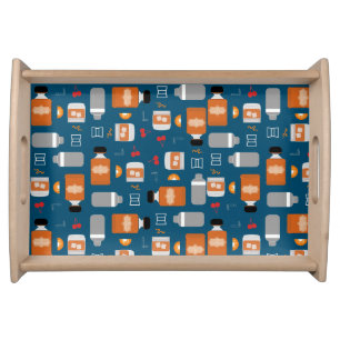 Bourbon Pattern Serving Tray