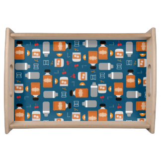 Bourbon Pattern Serving Tray