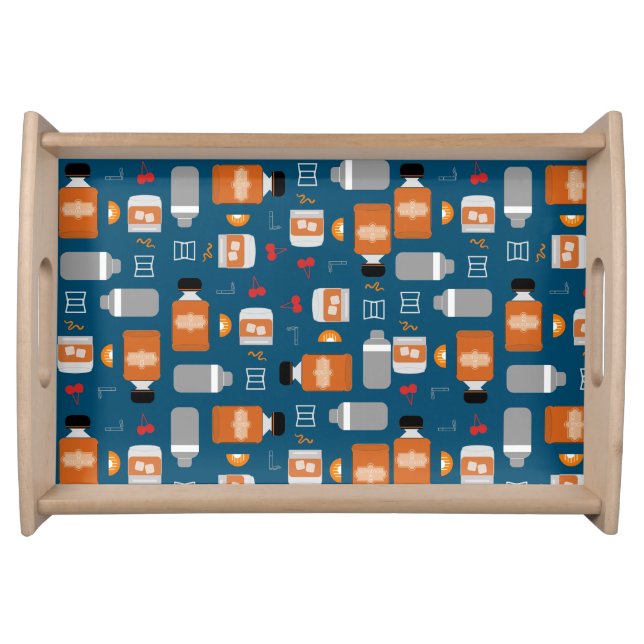Bourbon Pattern Serving Tray (Front)
