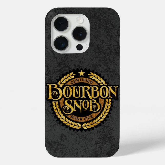 Bourbon Snob - funny whiskey drinker Case-Mate iPhone Case (Back)
