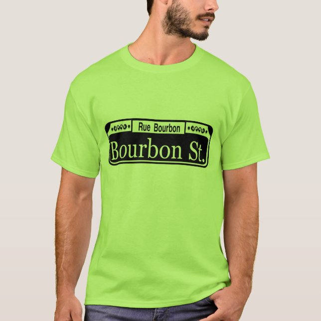 Bourbon St French Quarter T-Shirt (Front)