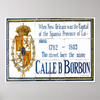 Bourbon St Tile Mural Poster