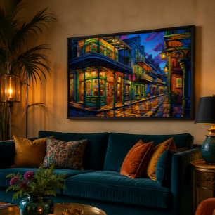 Bourbon Street 36x24 Acrylic Wall Art