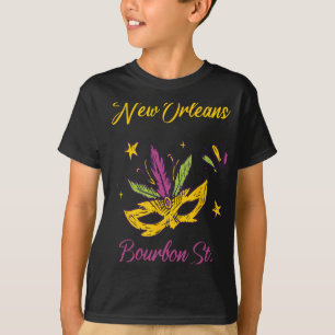 Bourbon Street French Quarter New Orleans Mardi Gr T-Shirt