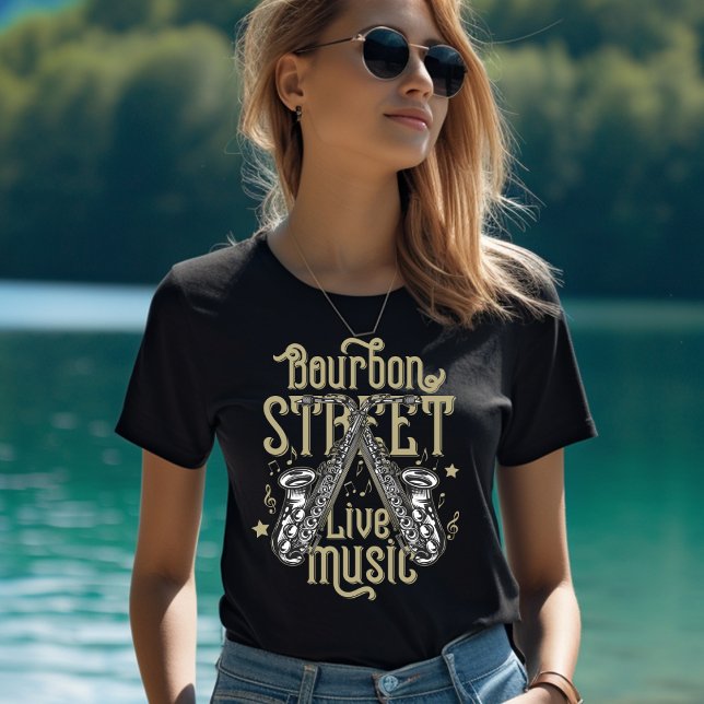 Bourbon Street Live Music T-Shirt (Creator Uploaded)