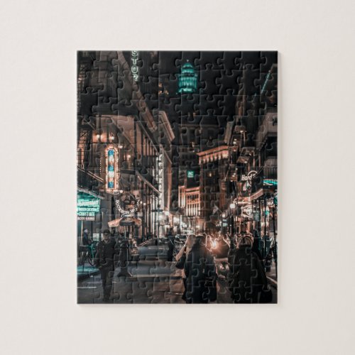 Bourbon Street New Orleans Jigsaw Puzzle