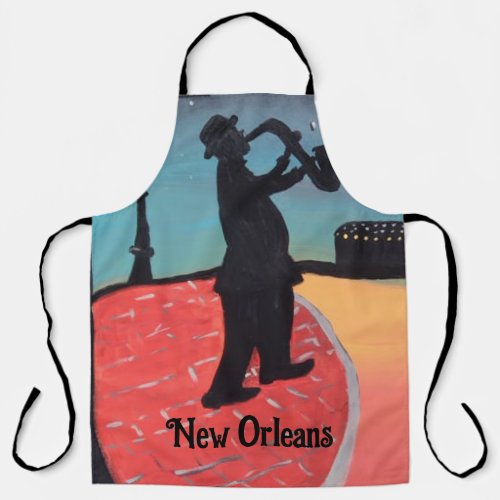 bourbon street new Orleans Louisiana Apron