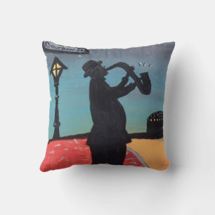 bourbon street New Orleans louisiana Throw Pillow