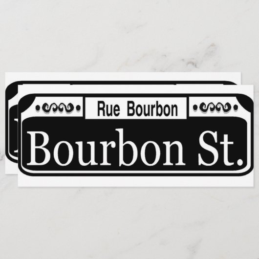 Bourbon Street Sign (Front/Back)