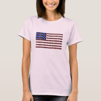 Bourbon Street Sign American Flag T-Shirt