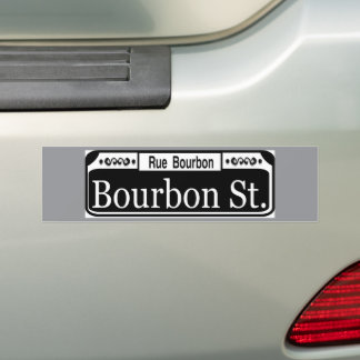 Bourbon Street Sign Bumper Sticker