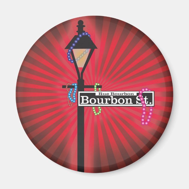 Bourbon Street Sign Magnet (Front)