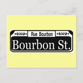 Bourbon Street Sign Postcard