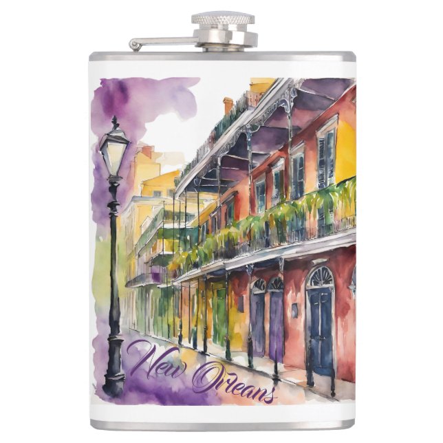 Bourbon Street Souvenier Flask (Front)