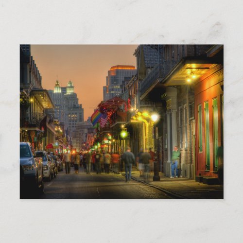 Bourbon Street Sunset Postcard