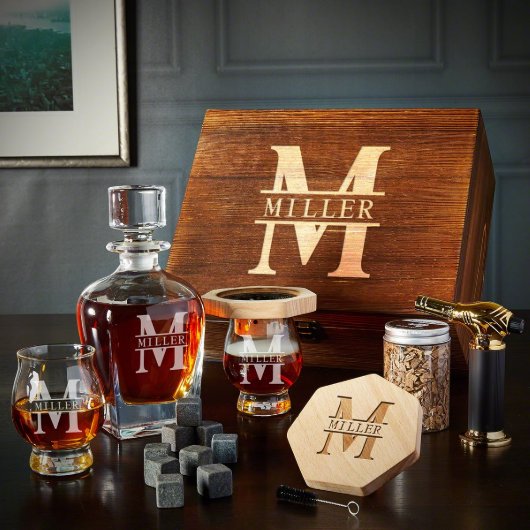 Bourbon Trail Smoker Kit with Kentucky Glasses (Front)