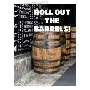 BOURBON WHISKEY GIANT BIRTHDAY GREETING CARD