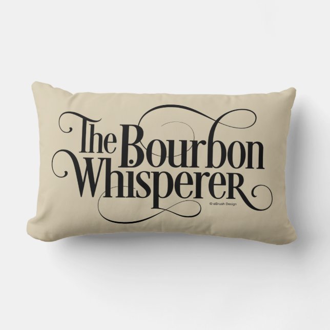 Bourbon Whisperer Lumbar Pillow (Front)