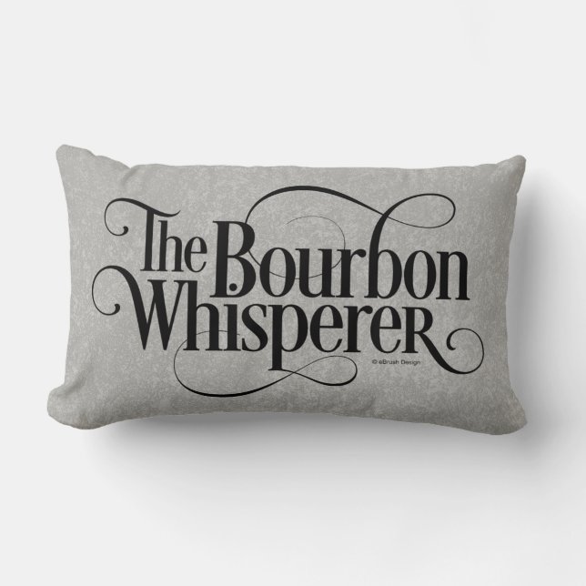 Bourbon Whisperer Lumbar Pillow (Front)