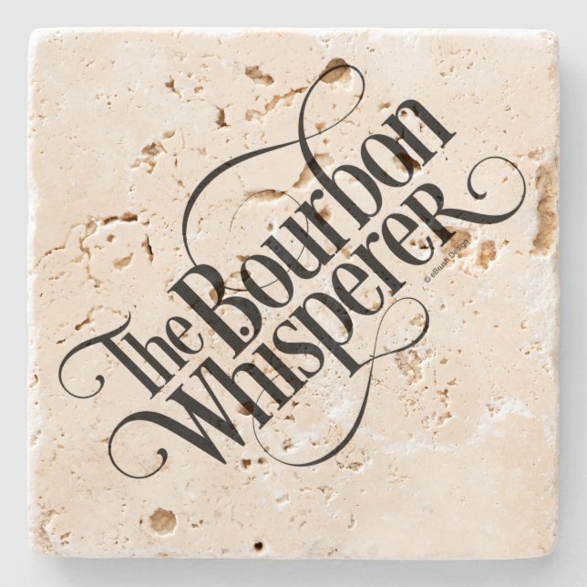 Bourbon Whisperer Stone Coaster (Front)