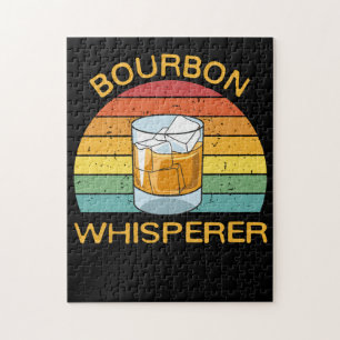 Bourbon Whisperer Whiskey Bourbon Drinking Gift Jigsaw Puzzle