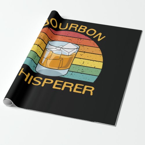 Bourbon Whisperer Whiskey Bourbon Drinking Gift Wrapping Paper