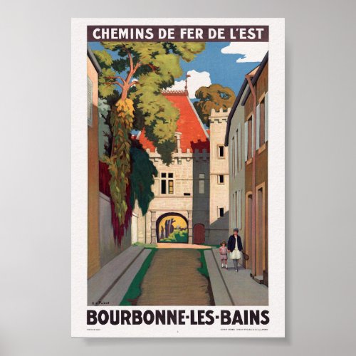 Bourbonne_les_Bains Vintage Poster 1930