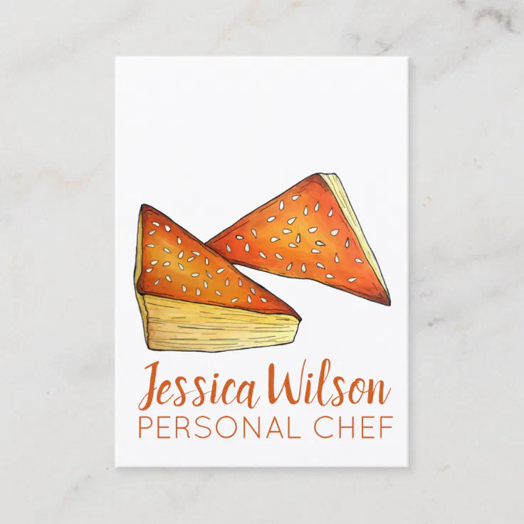 Bourekas Savory Pastry Israeli Food Jewish Cuisine Business Card Zazzle