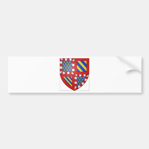 Bourgogne France Coat of Arms Bumper Sticker