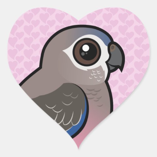 Bourkes Parrot Heart Sticker