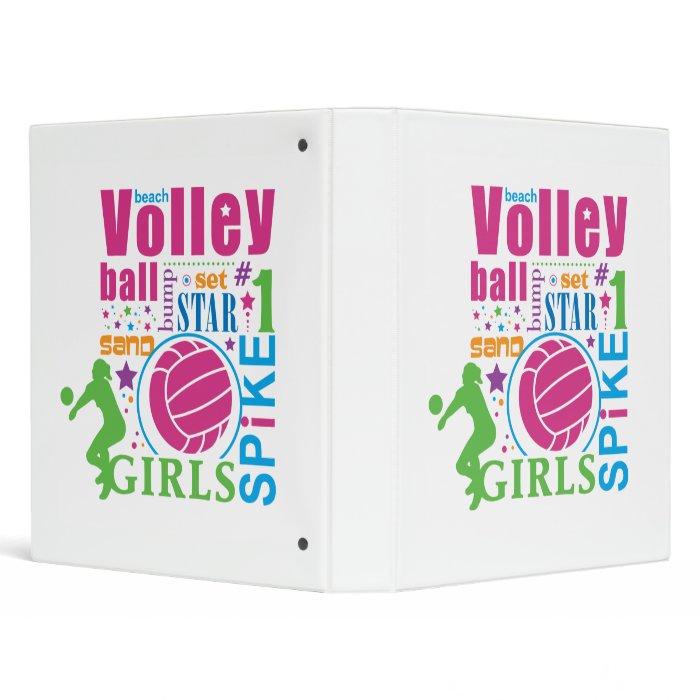 Bourne Beach Volleyball 3 Ring Binder