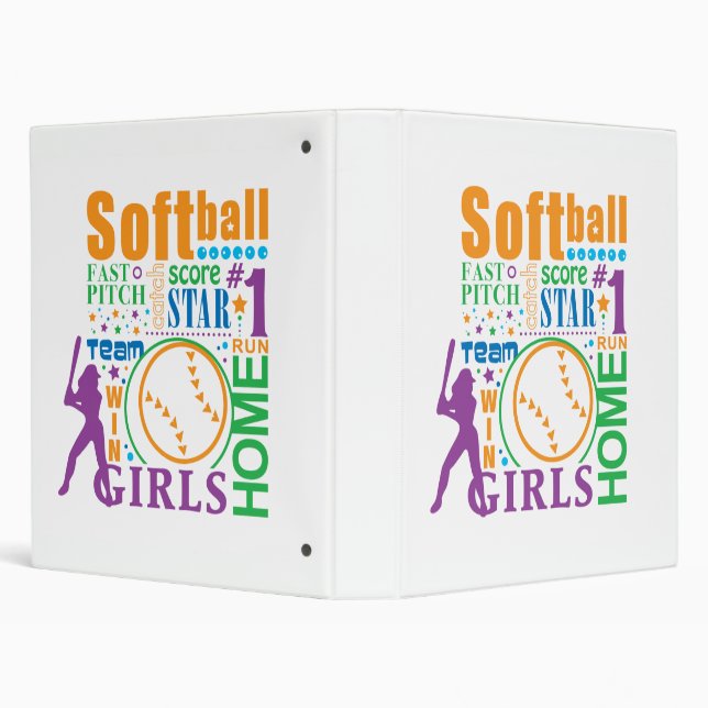 Bourne Softball 3 Ring Binder (Background)
