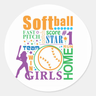 Bourne Softball Classic Round Sticker