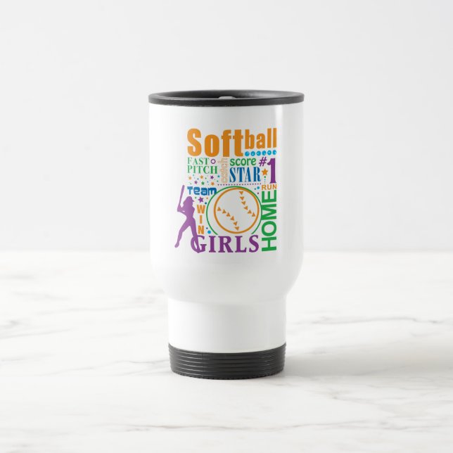 Bourne Softball Travel Mug (Center)
