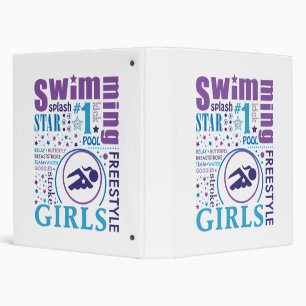 Bourne Swimming 3 Ring Binder