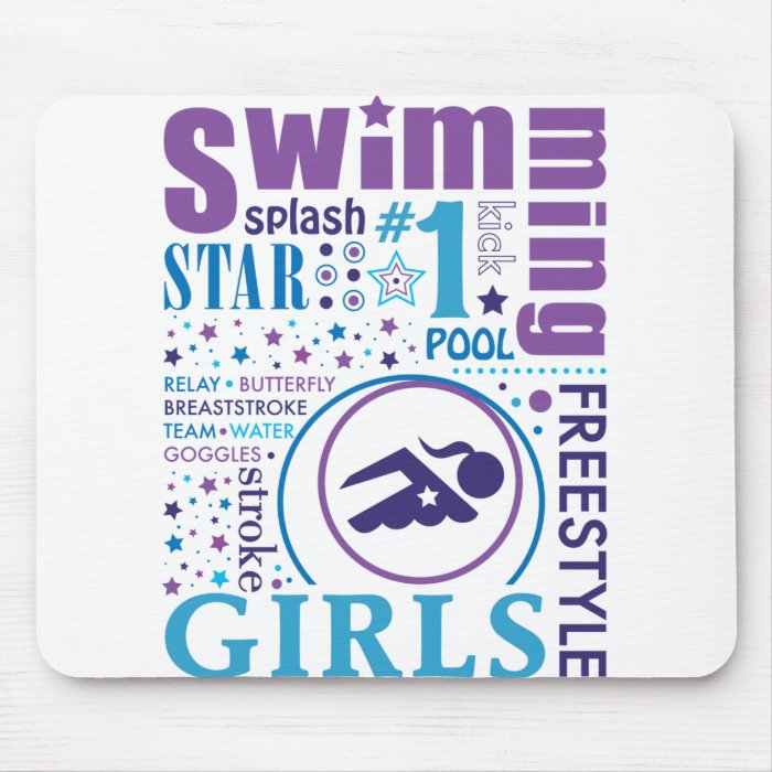 Bourne Swimming Mouse Pads