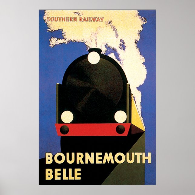 Bournemouth Belle Art Deco Poster (Front)