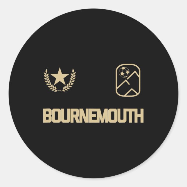 Bournemouth Soccer Jersey  Classic Round Sticker (Front)