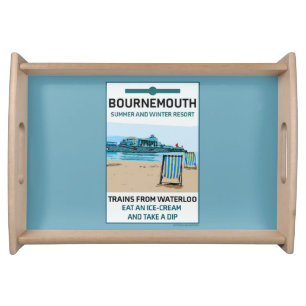 Bournemouth Vintage Retro Seaside  Serving Tray